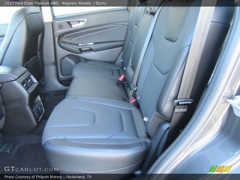 Rear Seat of 2017 Edge Titanium AWD