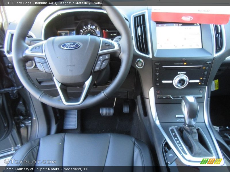 Magnetic Metallic / Ebony 2017 Ford Edge Titanium AWD