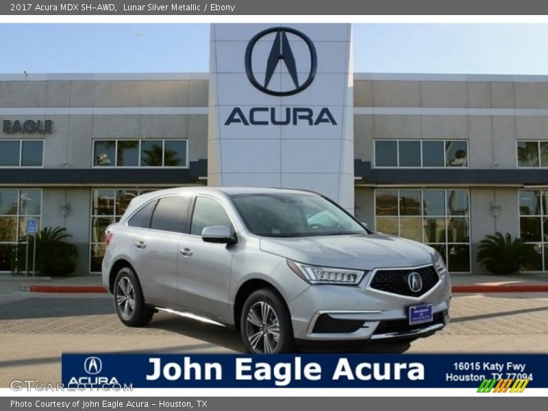 Lunar Silver Metallic / Ebony 2017 Acura MDX SH-AWD