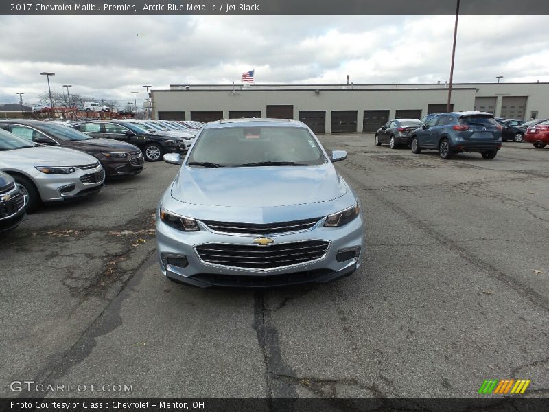 Arctic Blue Metallic / Jet Black 2017 Chevrolet Malibu Premier