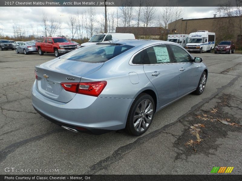 Arctic Blue Metallic / Jet Black 2017 Chevrolet Malibu Premier