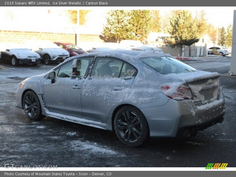 Ice Silver Metallic / Carbon Black 2016 Subaru WRX Limited