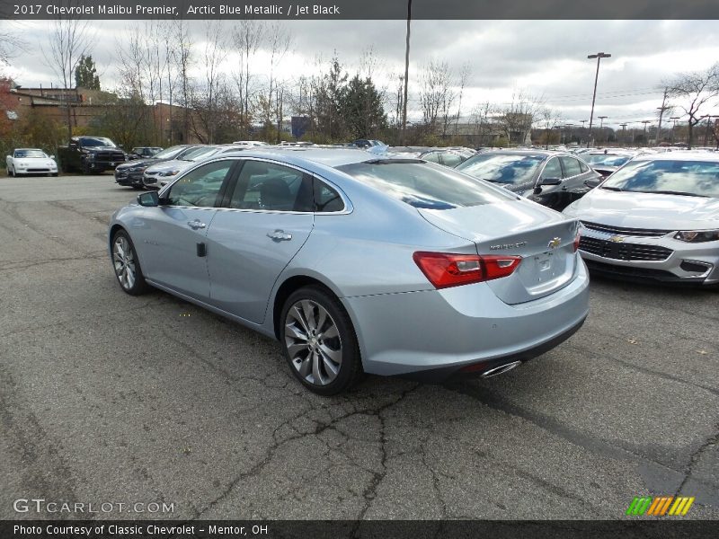 Arctic Blue Metallic / Jet Black 2017 Chevrolet Malibu Premier