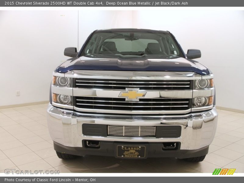 Deep Ocean Blue Metallic / Jet Black/Dark Ash 2015 Chevrolet Silverado 2500HD WT Double Cab 4x4