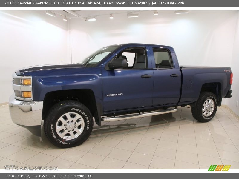 Deep Ocean Blue Metallic / Jet Black/Dark Ash 2015 Chevrolet Silverado 2500HD WT Double Cab 4x4