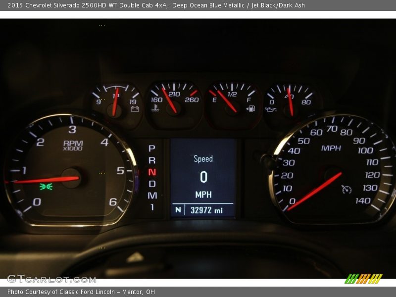 Deep Ocean Blue Metallic / Jet Black/Dark Ash 2015 Chevrolet Silverado 2500HD WT Double Cab 4x4
