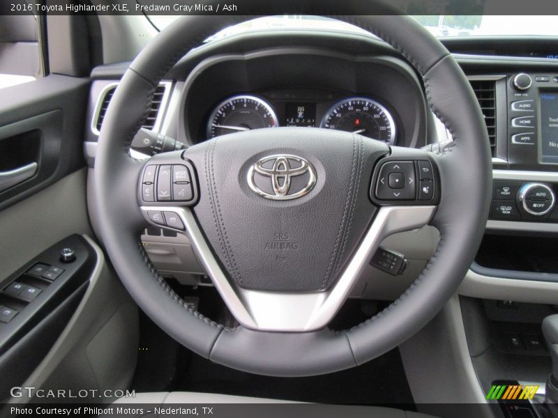 Predawn Gray Mica / Ash 2016 Toyota Highlander XLE