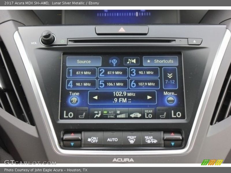 Controls of 2017 MDX SH-AWD