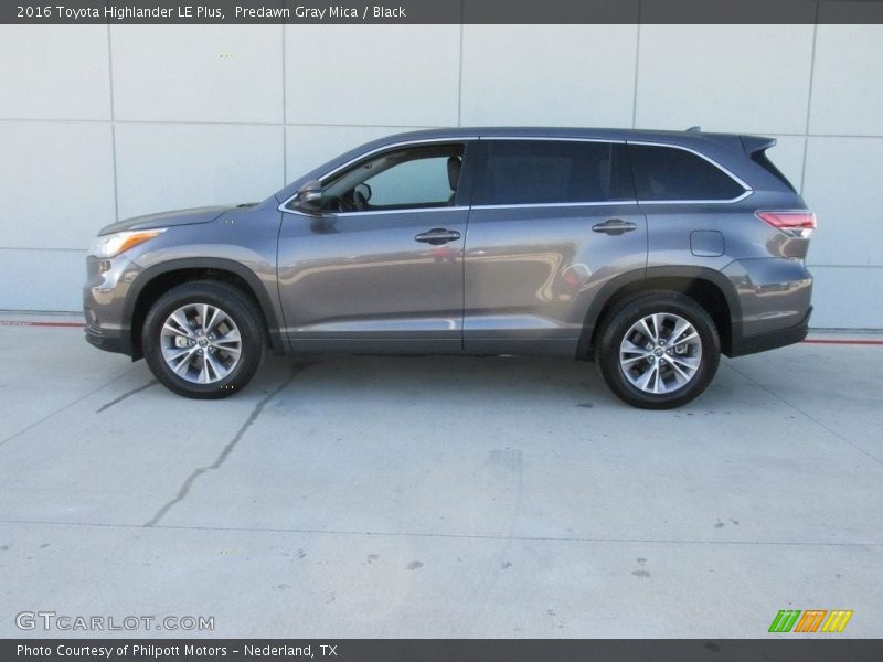 Predawn Gray Mica / Black 2016 Toyota Highlander LE Plus