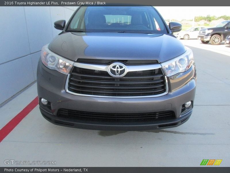Predawn Gray Mica / Black 2016 Toyota Highlander LE Plus