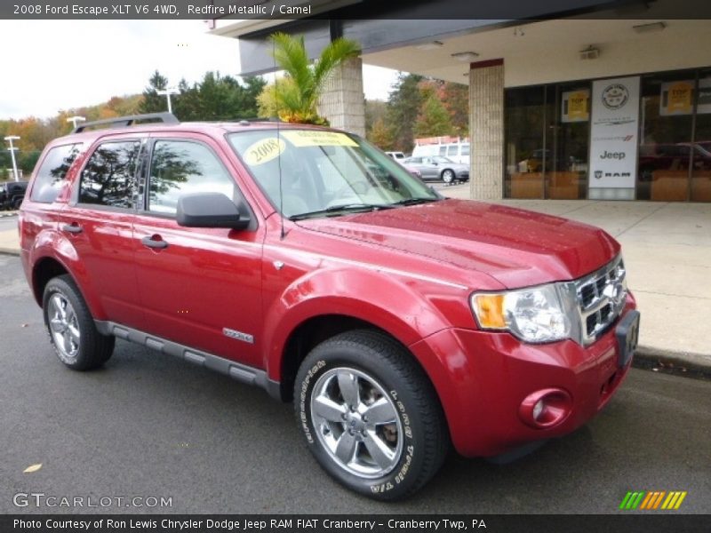 Redfire Metallic / Camel 2008 Ford Escape XLT V6 4WD