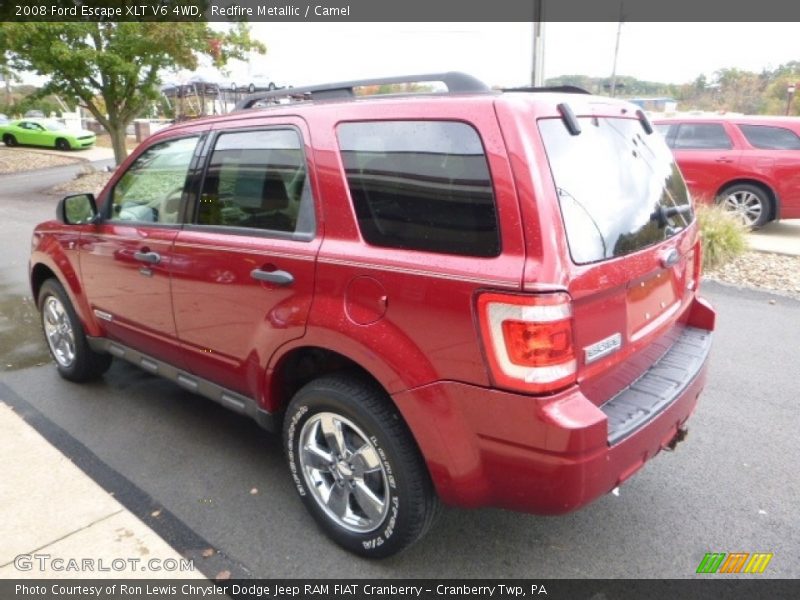 Redfire Metallic / Camel 2008 Ford Escape XLT V6 4WD