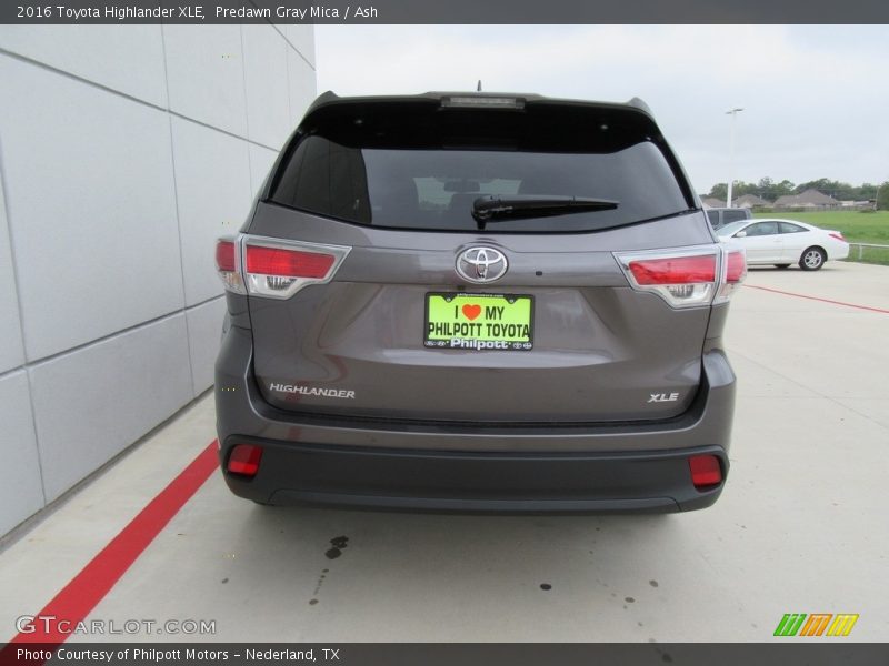 Predawn Gray Mica / Ash 2016 Toyota Highlander XLE
