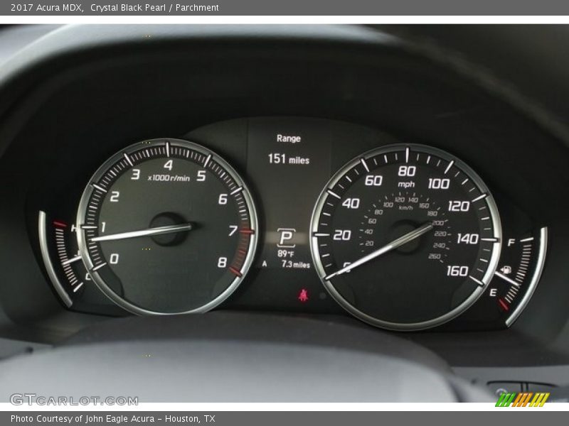 Crystal Black Pearl / Parchment 2017 Acura MDX