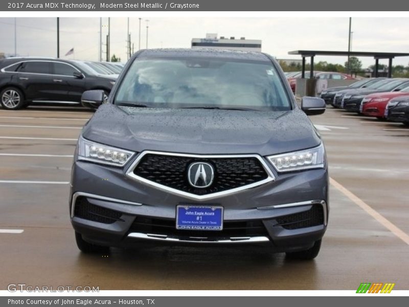 Modern Steel Metallic / Graystone 2017 Acura MDX Technology