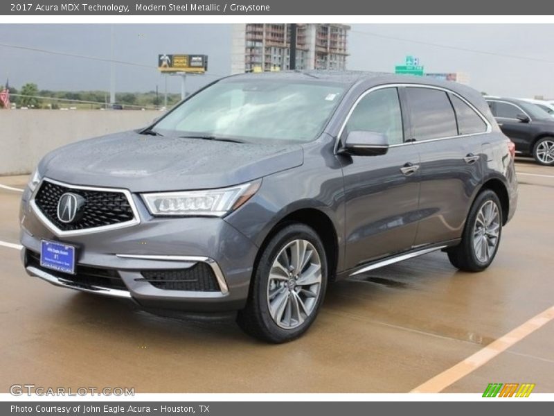 Modern Steel Metallic / Graystone 2017 Acura MDX Technology