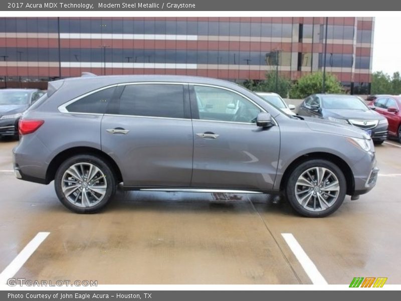Modern Steel Metallic / Graystone 2017 Acura MDX Technology