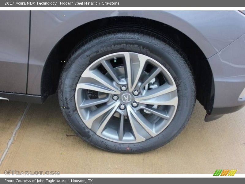 Modern Steel Metallic / Graystone 2017 Acura MDX Technology