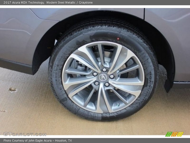 Modern Steel Metallic / Graystone 2017 Acura MDX Technology