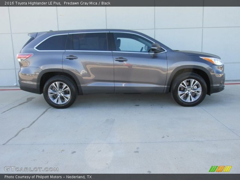 Predawn Gray Mica / Black 2016 Toyota Highlander LE Plus