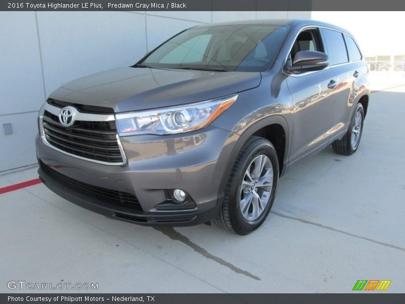 Predawn Gray Mica / Black 2016 Toyota Highlander LE Plus