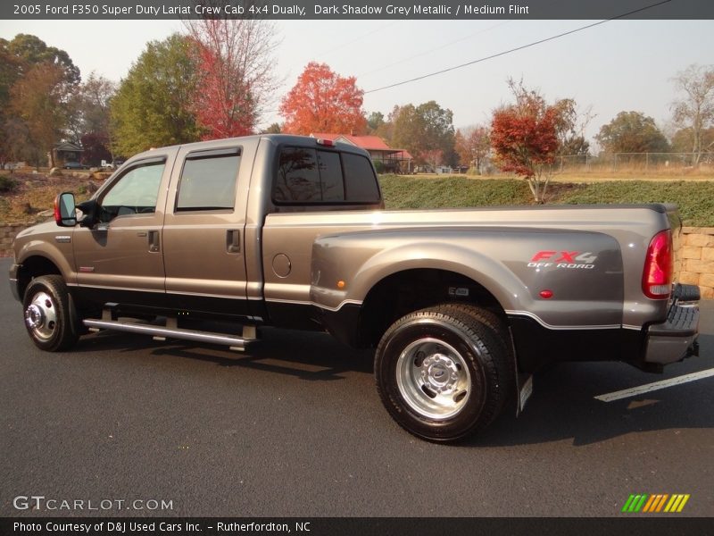 Dark Shadow Grey Metallic / Medium Flint 2005 Ford F350 Super Duty Lariat Crew Cab 4x4 Dually