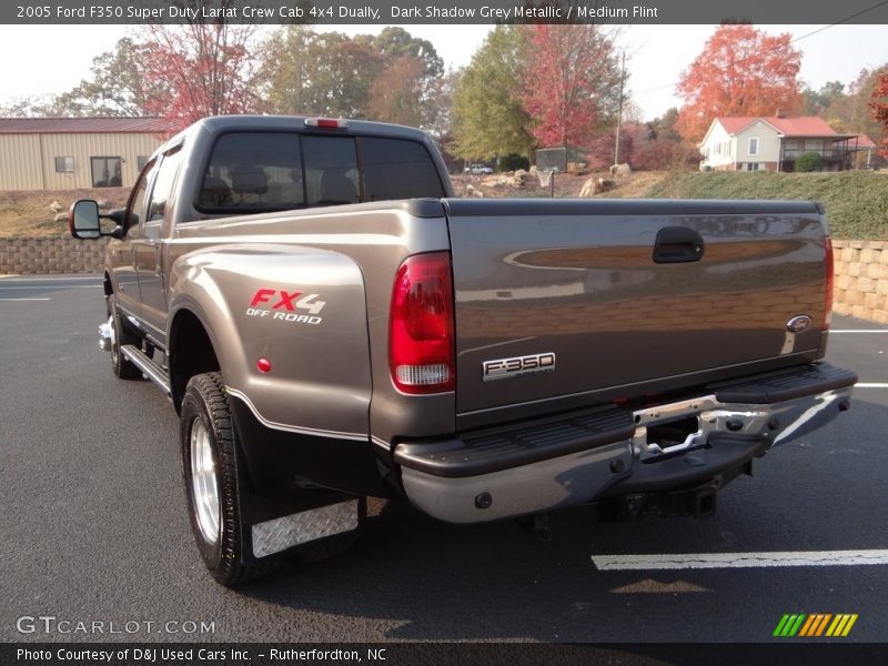 Dark Shadow Grey Metallic / Medium Flint 2005 Ford F350 Super Duty Lariat Crew Cab 4x4 Dually