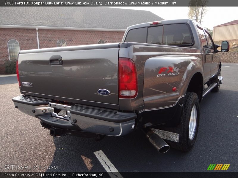 Dark Shadow Grey Metallic / Medium Flint 2005 Ford F350 Super Duty Lariat Crew Cab 4x4 Dually