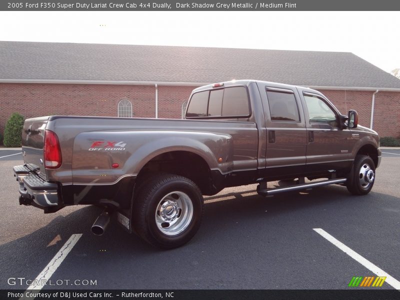 Dark Shadow Grey Metallic / Medium Flint 2005 Ford F350 Super Duty Lariat Crew Cab 4x4 Dually