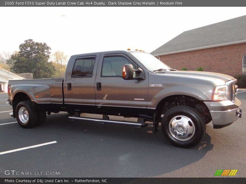 Dark Shadow Grey Metallic / Medium Flint 2005 Ford F350 Super Duty Lariat Crew Cab 4x4 Dually