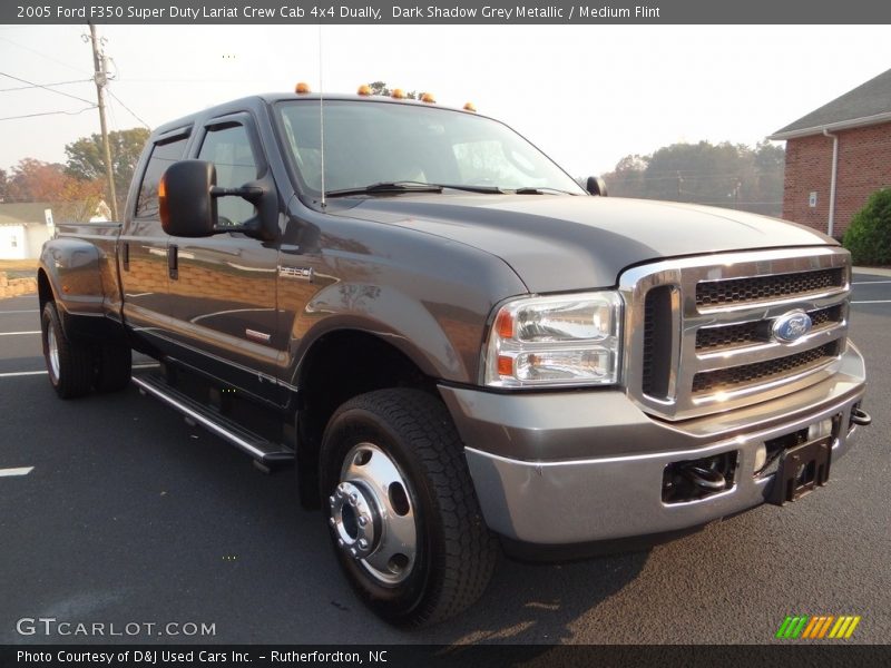 Dark Shadow Grey Metallic / Medium Flint 2005 Ford F350 Super Duty Lariat Crew Cab 4x4 Dually