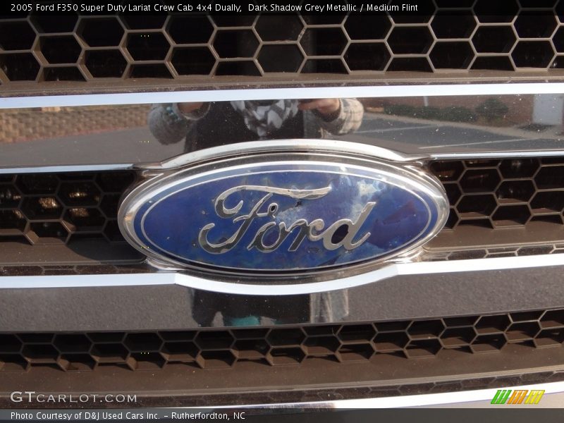 Dark Shadow Grey Metallic / Medium Flint 2005 Ford F350 Super Duty Lariat Crew Cab 4x4 Dually
