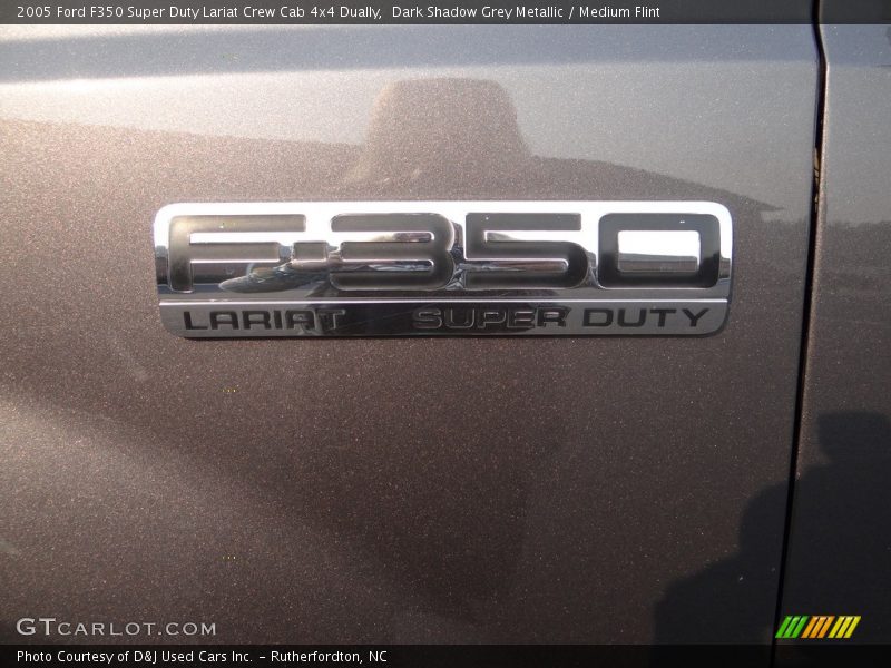 Dark Shadow Grey Metallic / Medium Flint 2005 Ford F350 Super Duty Lariat Crew Cab 4x4 Dually