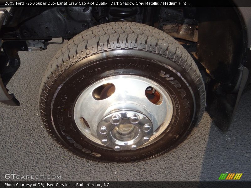 Dark Shadow Grey Metallic / Medium Flint 2005 Ford F350 Super Duty Lariat Crew Cab 4x4 Dually