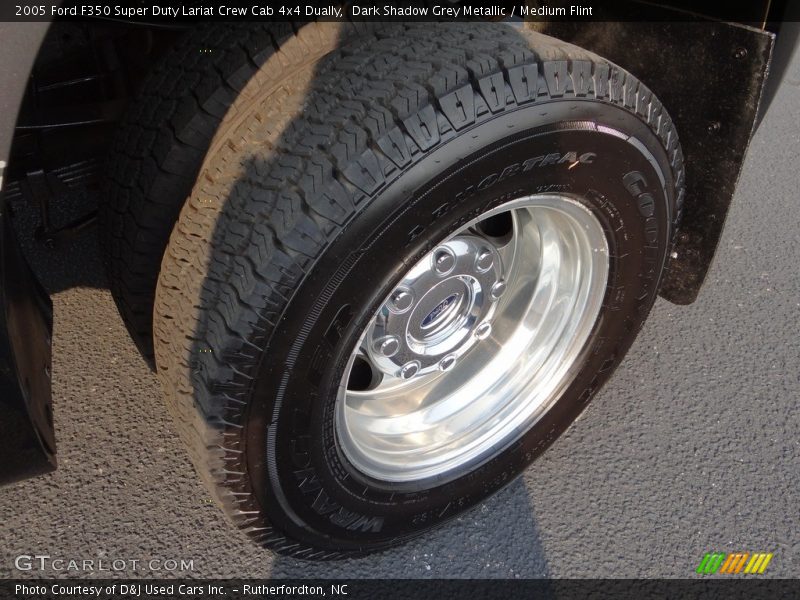 Dark Shadow Grey Metallic / Medium Flint 2005 Ford F350 Super Duty Lariat Crew Cab 4x4 Dually