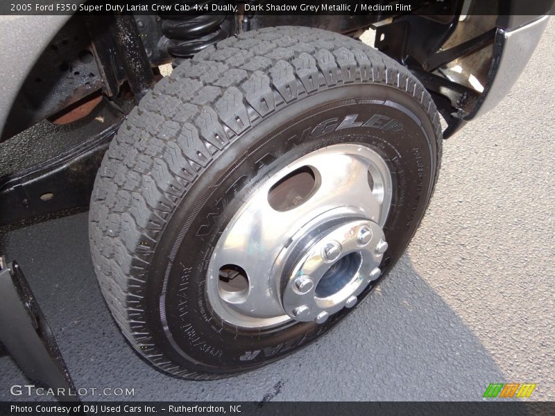 Dark Shadow Grey Metallic / Medium Flint 2005 Ford F350 Super Duty Lariat Crew Cab 4x4 Dually