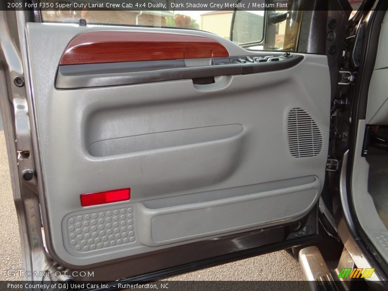 Dark Shadow Grey Metallic / Medium Flint 2005 Ford F350 Super Duty Lariat Crew Cab 4x4 Dually