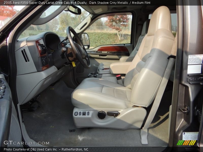 Dark Shadow Grey Metallic / Medium Flint 2005 Ford F350 Super Duty Lariat Crew Cab 4x4 Dually