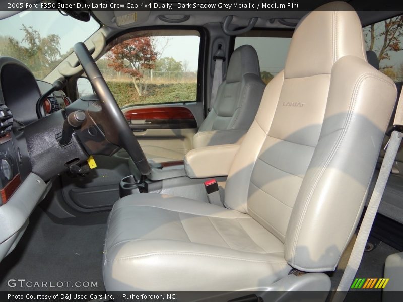 Dark Shadow Grey Metallic / Medium Flint 2005 Ford F350 Super Duty Lariat Crew Cab 4x4 Dually