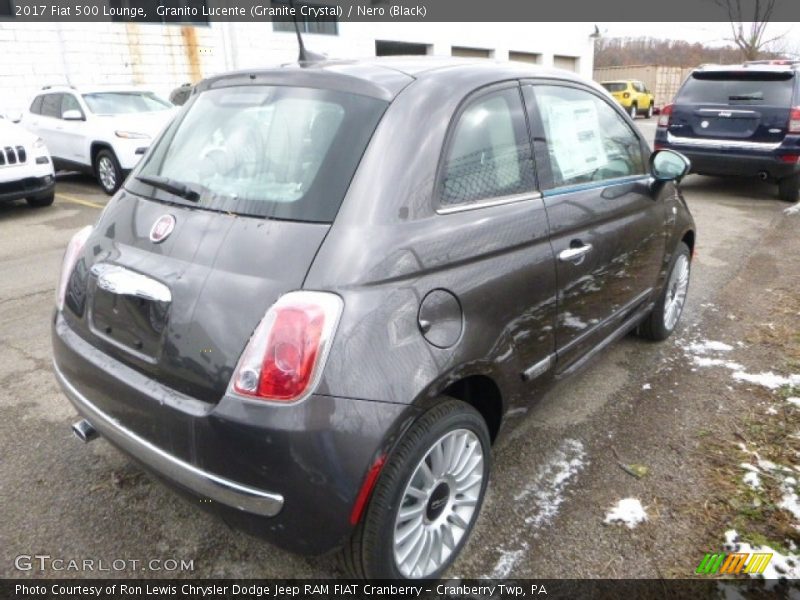 Granito Lucente (Granite Crystal) / Nero (Black) 2017 Fiat 500 Lounge