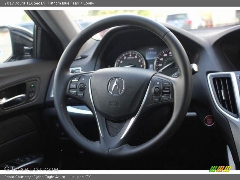 Fathom Blue Pearl / Ebony 2017 Acura TLX Sedan