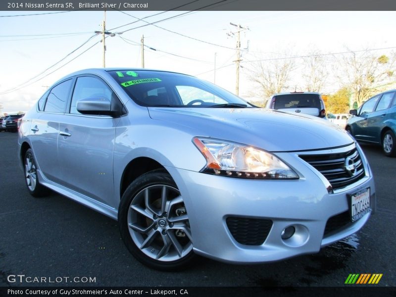 Brilliant Silver / Charcoal 2014 Nissan Sentra SR
