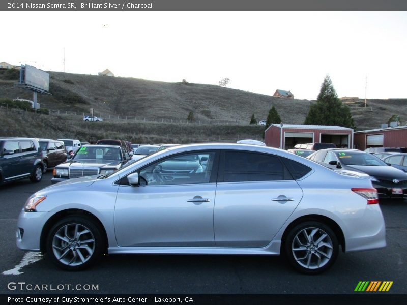 Brilliant Silver / Charcoal 2014 Nissan Sentra SR
