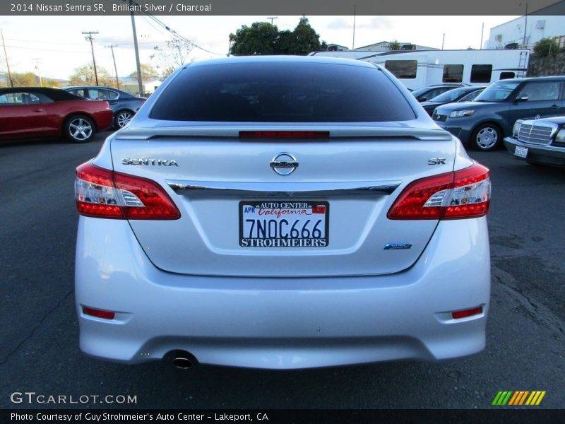 Brilliant Silver / Charcoal 2014 Nissan Sentra SR