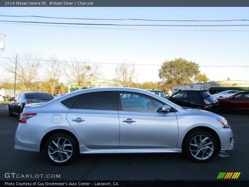 Brilliant Silver / Charcoal 2014 Nissan Sentra SR