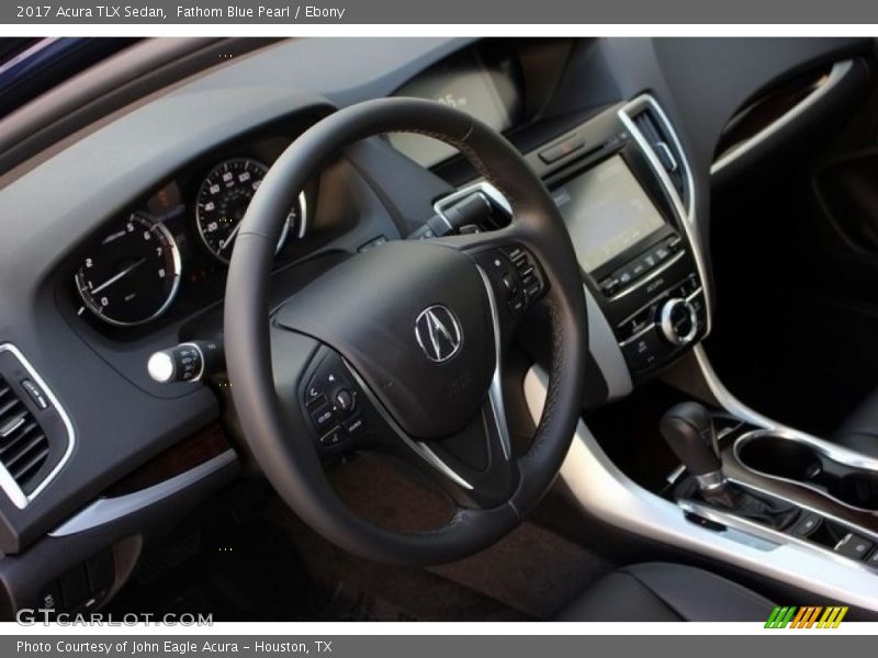 Fathom Blue Pearl / Ebony 2017 Acura TLX Sedan