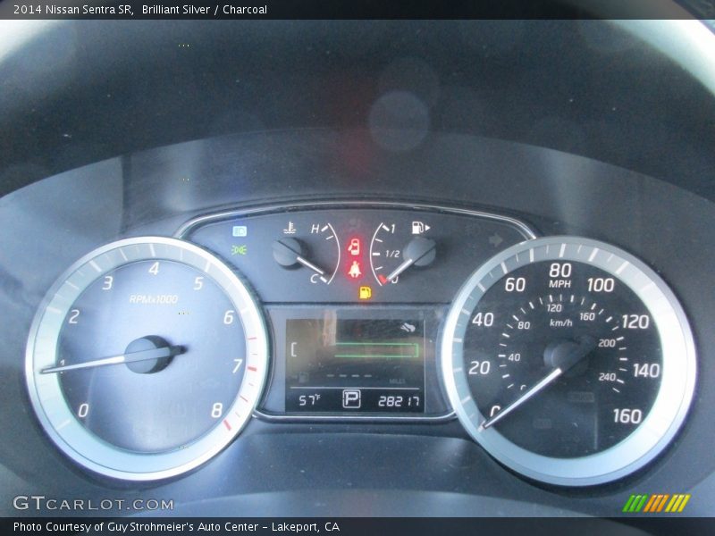 Brilliant Silver / Charcoal 2014 Nissan Sentra SR