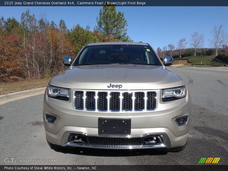 Cashmere Pearl / Brown/Light Frost Beige 2015 Jeep Grand Cherokee Overland 4x4