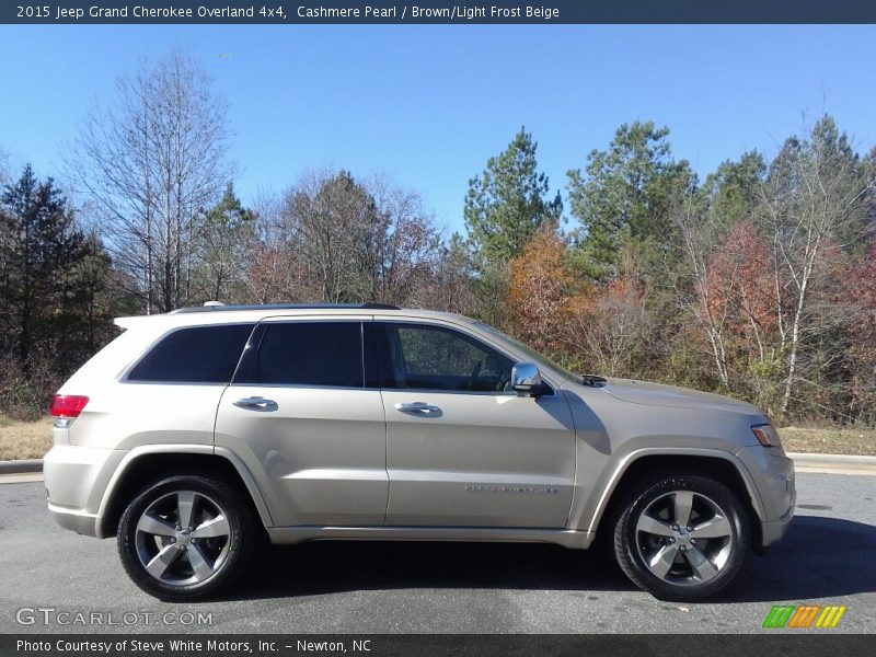 Cashmere Pearl / Brown/Light Frost Beige 2015 Jeep Grand Cherokee Overland 4x4