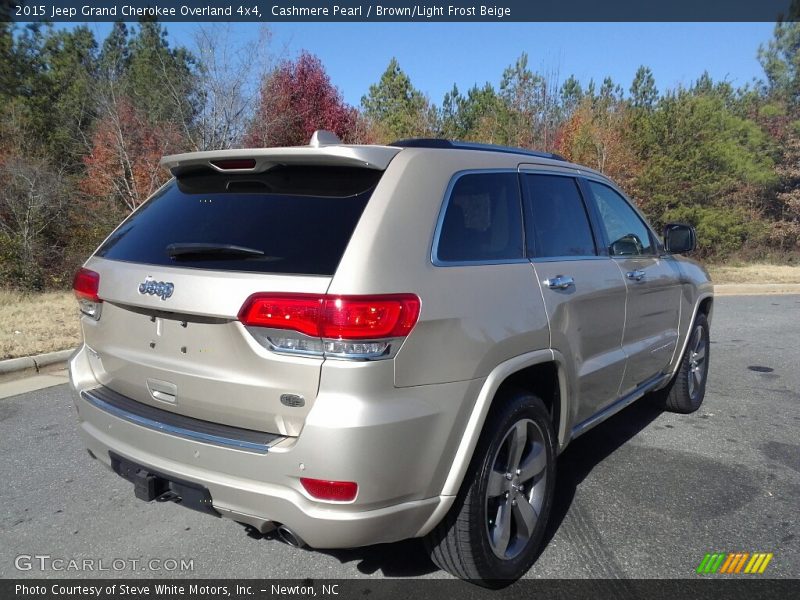 Cashmere Pearl / Brown/Light Frost Beige 2015 Jeep Grand Cherokee Overland 4x4